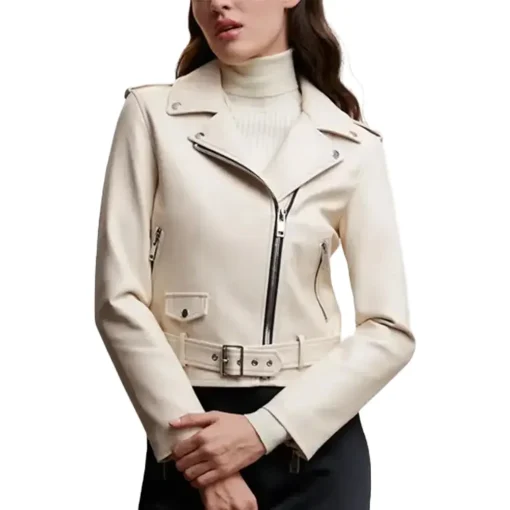 womens-beige-faux-leather-biker-jacket