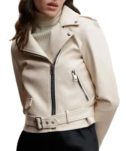 womens-beige-faux-leather-biker-jacket