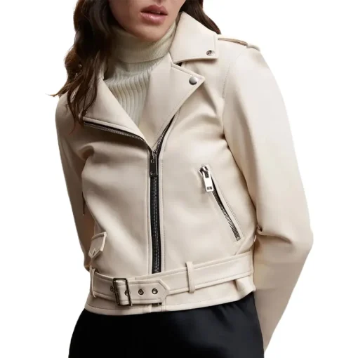 womens-beige-faux-leather-biker-jacket