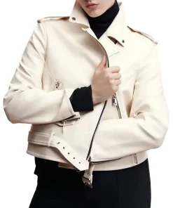 womens-beige-faux-leather-biker-jacket