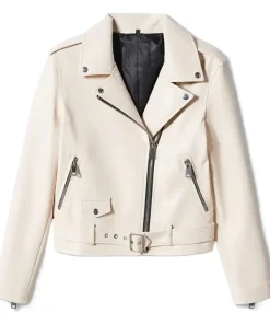 womens-beige-faux-leather-biker-jacket