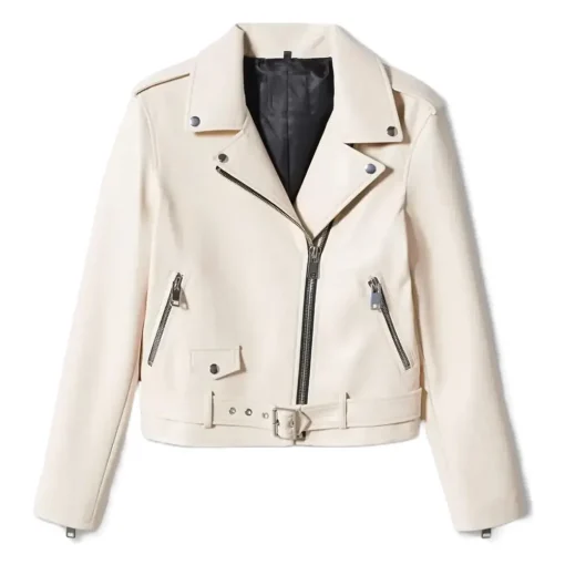 womens-beige-faux-leather-biker-jacket