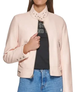 womens-beige-faux-leather-racer-jacket