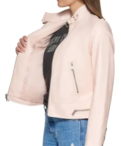 womens-beige-faux-leather-racer-jacket