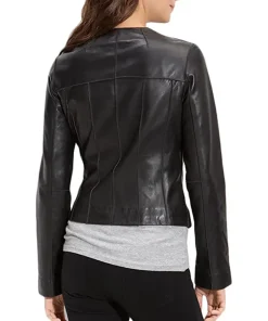 womens-black-faux-leather-collarless-moto-biker-jacket