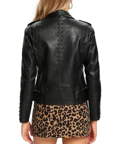 womens-black-faux-leather-long-sleeve-jacket