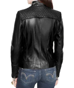 womens-black-faux-leather-slim-fit-biker-jacket