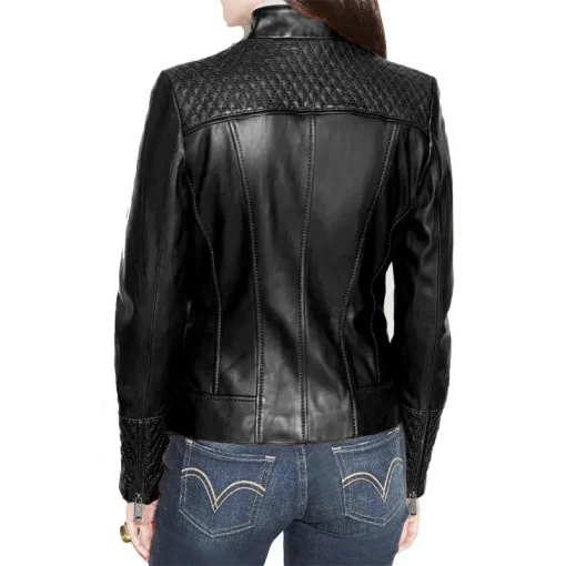 womens-black-faux-leather-slim-fit-biker-jacket