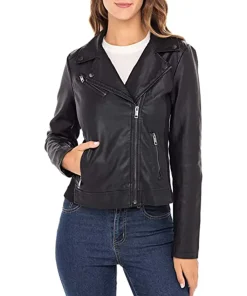 womens-black-moto-biker-faux-leather-jacket