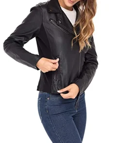 womens-black-moto-biker-faux-leather-jacket