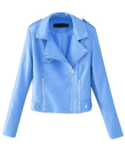 womens-blue-faux-leather-classic-motorcycle-jacket