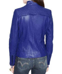 womens-blue-faux-leather-slim-fit-biker-jacket