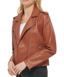 womens-brown-faux-leather-asymmetrical-zip-motorcycle-jacket