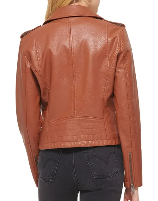 womens-brown-faux-leather-asymmetrical-zip-motorcycle-jacket