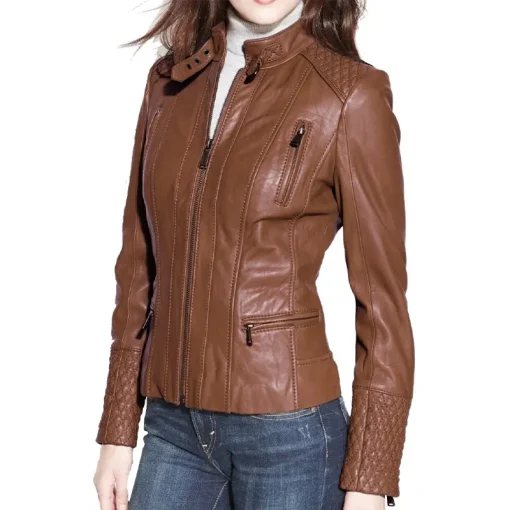 womens-brown-faux-leather-slim-fit-biker-jacket