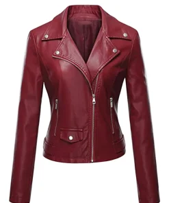 womens-burgundy-faux-leather-moto-biker-jacket