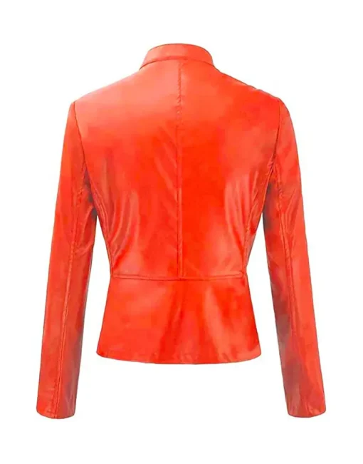 womens-casual-slim-fit-orange-faux-leather-biker-jacket