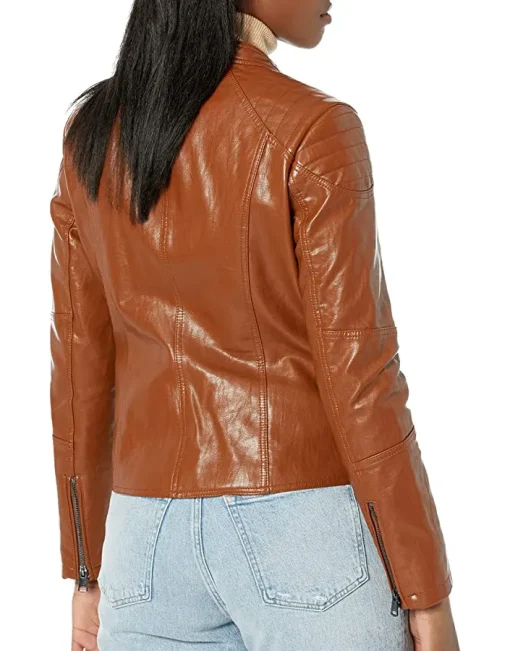 womens-classic-short-moto-brown-faux-leather-jacket