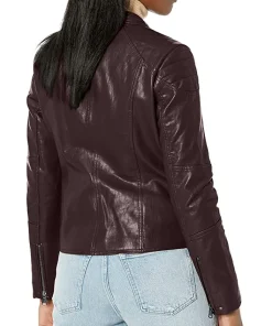 womens-classic-short-moto-burgundy-faux-leather-jacket