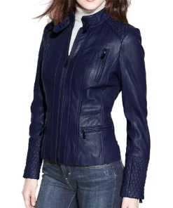 womens-dark-blue-faux-leather-slim-fit-biker-jacket