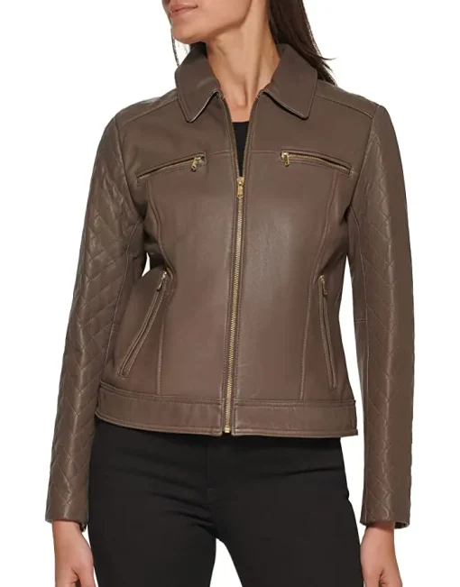 womens-diamond-quilted-sleeves-brown-faux-leather-jacket