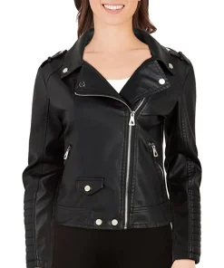 womens-faux-leather-black-motorcycle-jacket