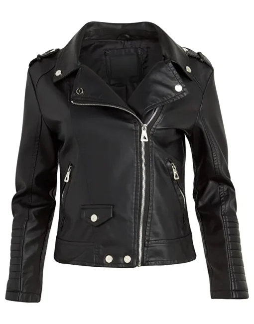 womens-faux-leather-black-motorcycle-jacket