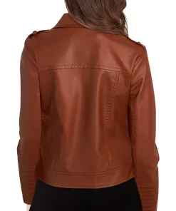 womens-faux-leather-brown-motorcycle-jacket