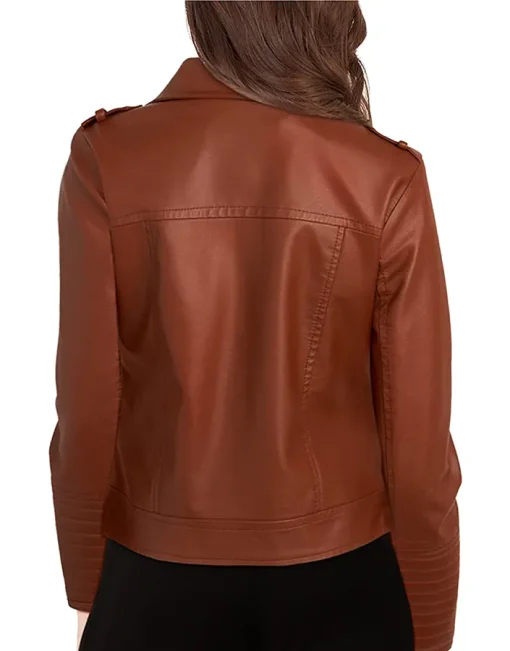 womens-faux-leather-brown-motorcycle-jacket