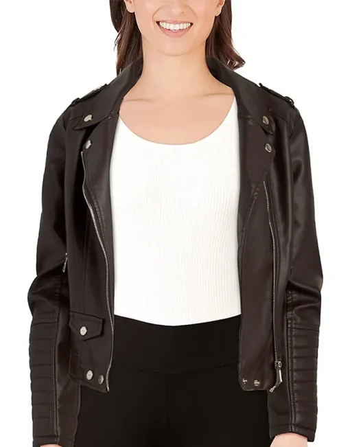 womens-faux-leather-coffee-brown-motorcycle-jacket