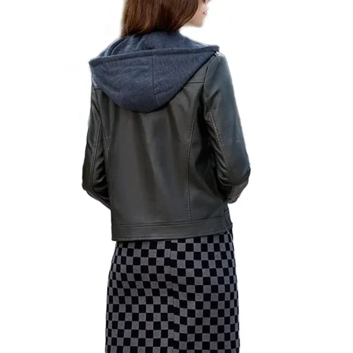 womens-hooded-black-faux-leather-biker-jacket