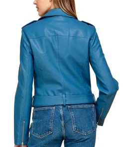 womens-lapel-collar-blue-faux-leather-motorcycle-jacket