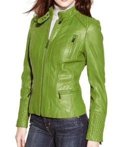 womens-light-green-faux-leather-slim-fit-biker-jacket