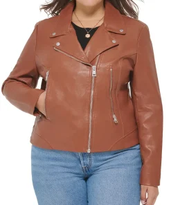 womens-moto-brown-faux-leather-jacket