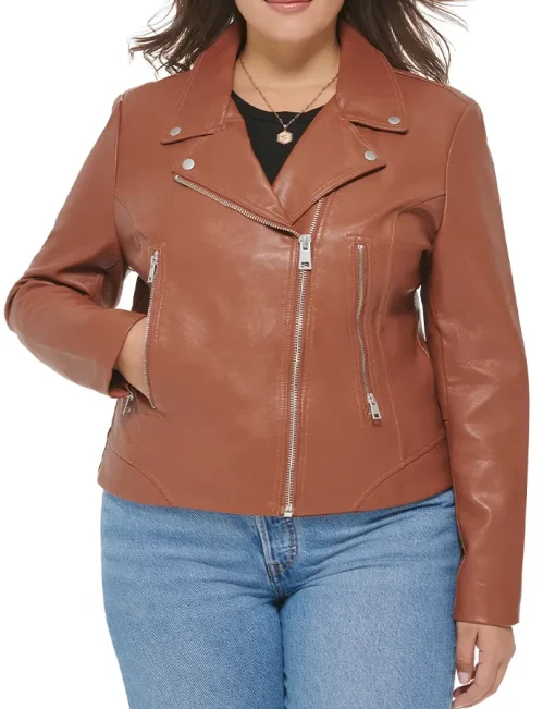 womens-moto-brown-faux-leather-jacket