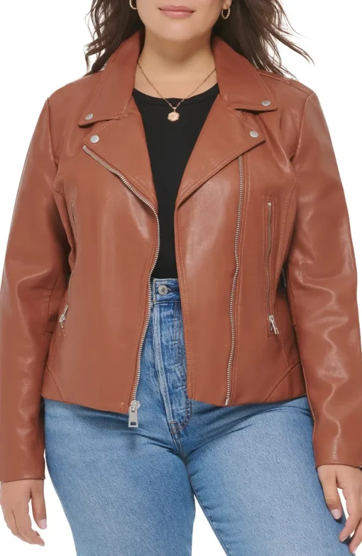 womens-moto-brown-faux-leather-jacket