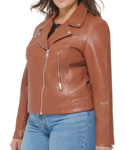 womens-moto-brown-faux-leather-jacket