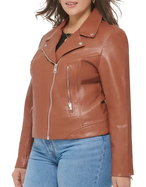 womens-moto-brown-faux-leather-jacket