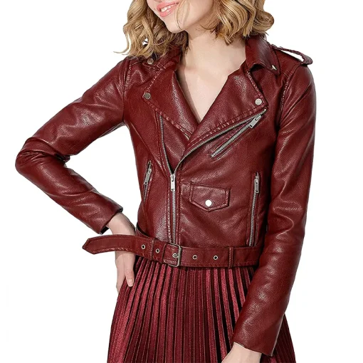 womens-multi-zipper-pockets-maron-faux-leather-jacket