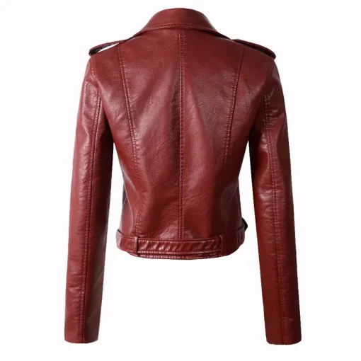 womens-multi-zipper-pockets-maron-faux-leather-jacket