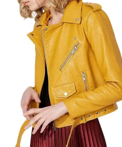 womens-multi-zipper-pockets-yellow-faux-leather-jacket