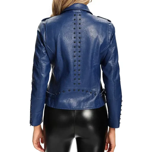 womens-navy-faux-leather-long-sleeve-jacket