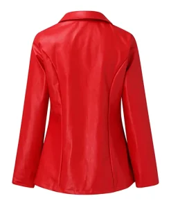 womens-oversized-red-faux-leather-blazer