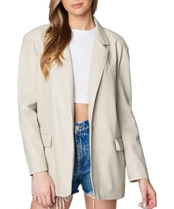 womens-oversized-white-faux-leather-blazer