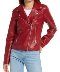 womens-pacific-deep-red-faux-leather-moto-jacket