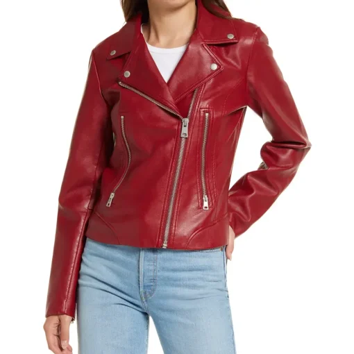 womens-pacific-deep-red-faux-leather-moto-jacket