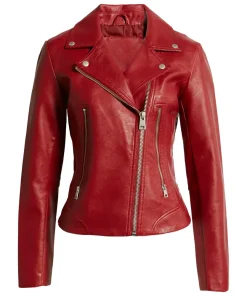 womens-pacific-deep-red-faux-leather-moto-jacket