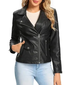 womens-quilted-black-faux-leather-biker-jacket