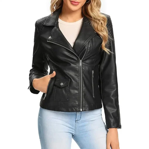 womens-quilted-black-faux-leather-biker-jacket