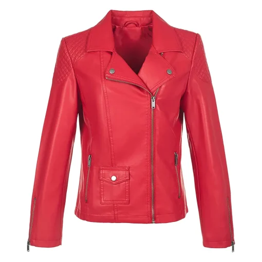 womens-quilted-red-faux-leather-biker-jacket